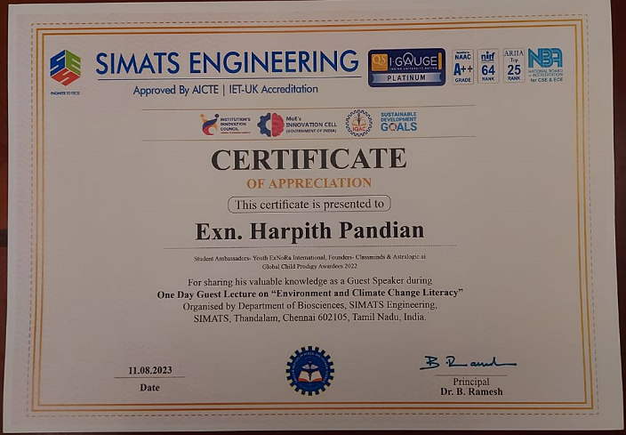 SIMATS-Harpith